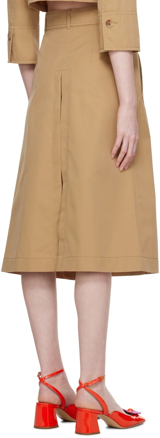Moschino Button Skirt In Nude
