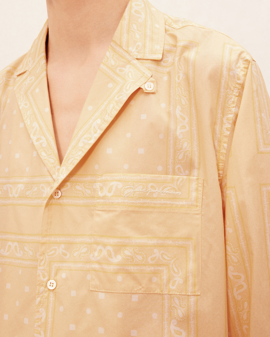 Jacquemus Le Chemise Luis Paisley-print Shirt In Nude