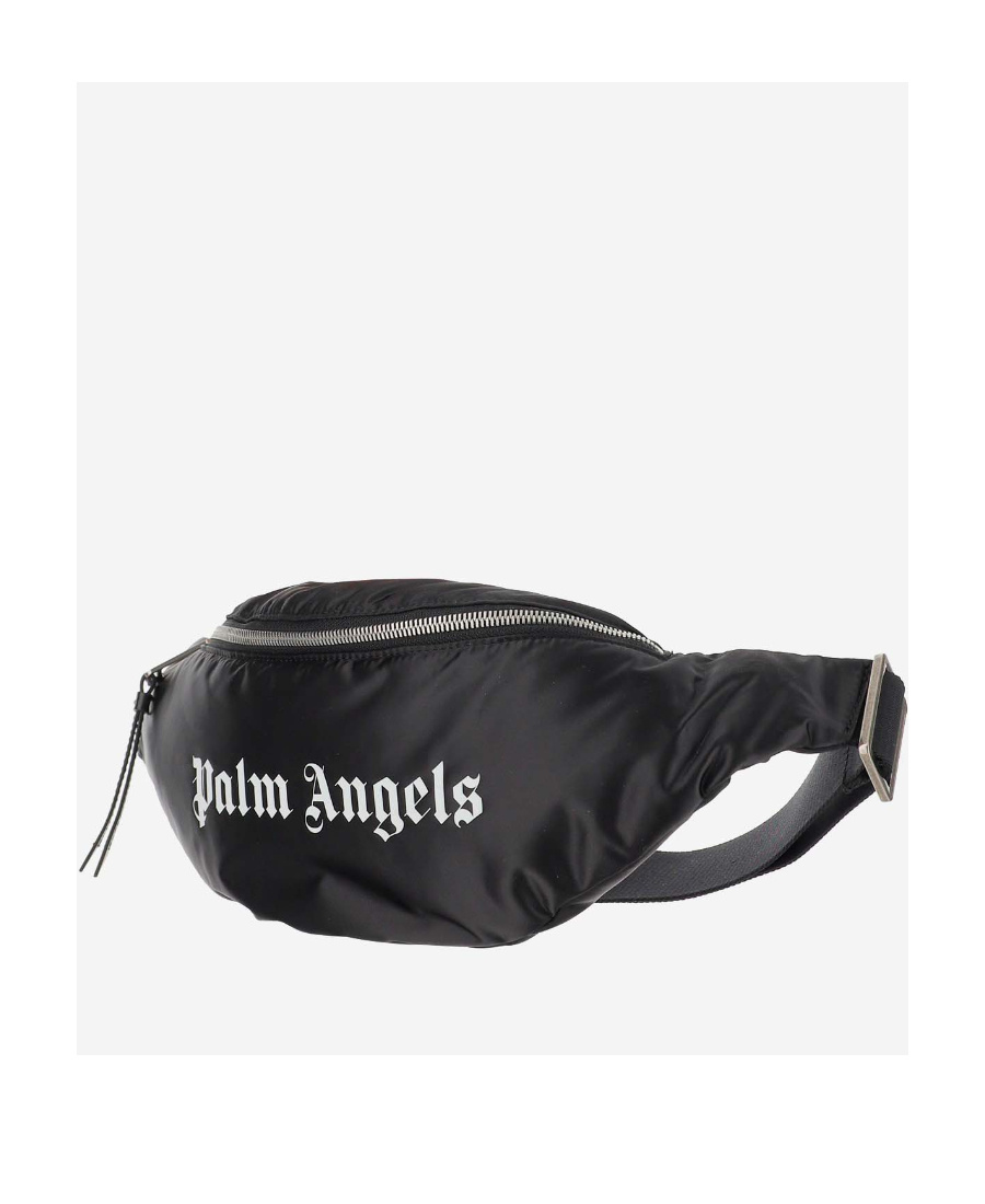 PALM ANGELS PALM ANGELS LOGO PRINTED ZIPPED BELT BAG