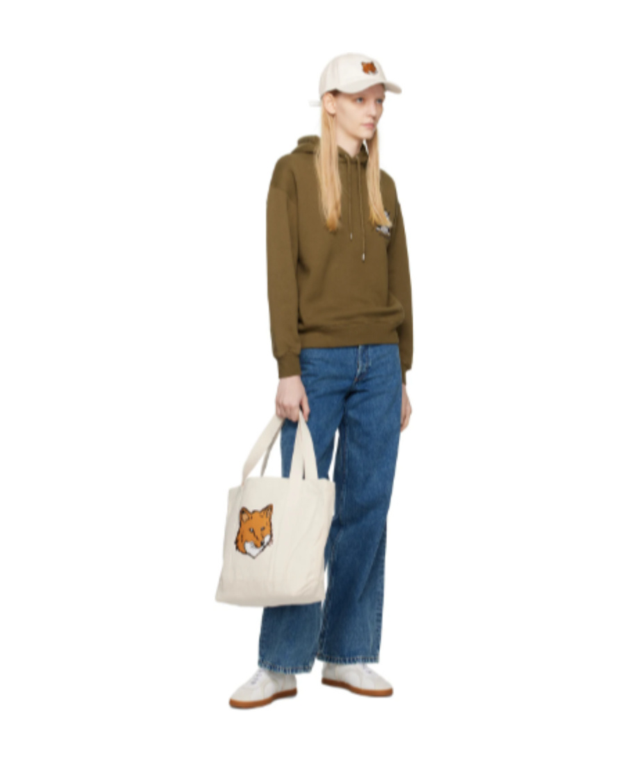 MAISON KITSUNÉ COLLEGE FOX HOODED SWEATER 
