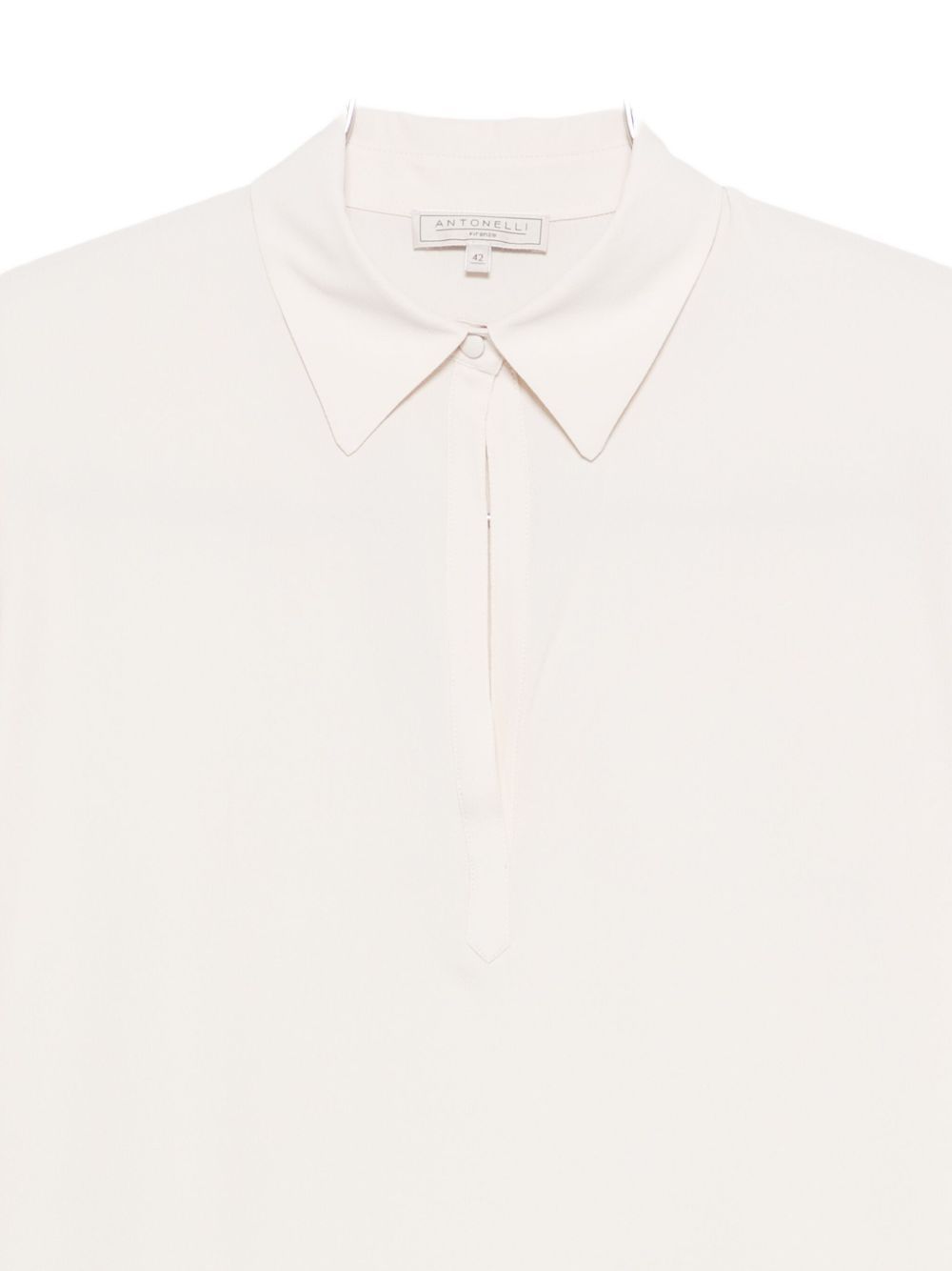Antonelli Long-sleeved Polo Shirt In White