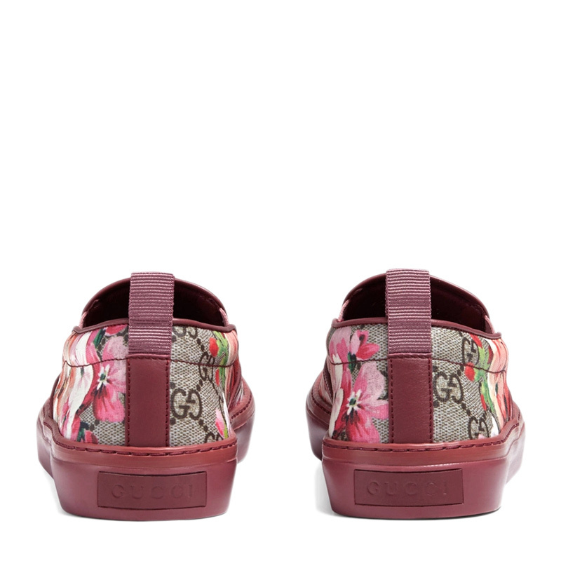 Gucci Floral Printed Leisure Sports Shoes In Red