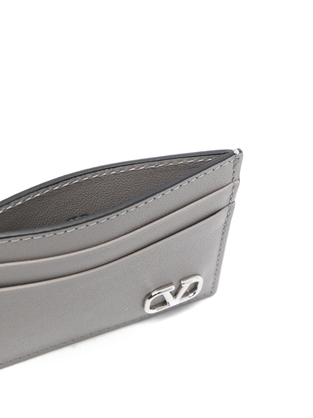 Valentino Vlogo Signature Cardholder In Gray