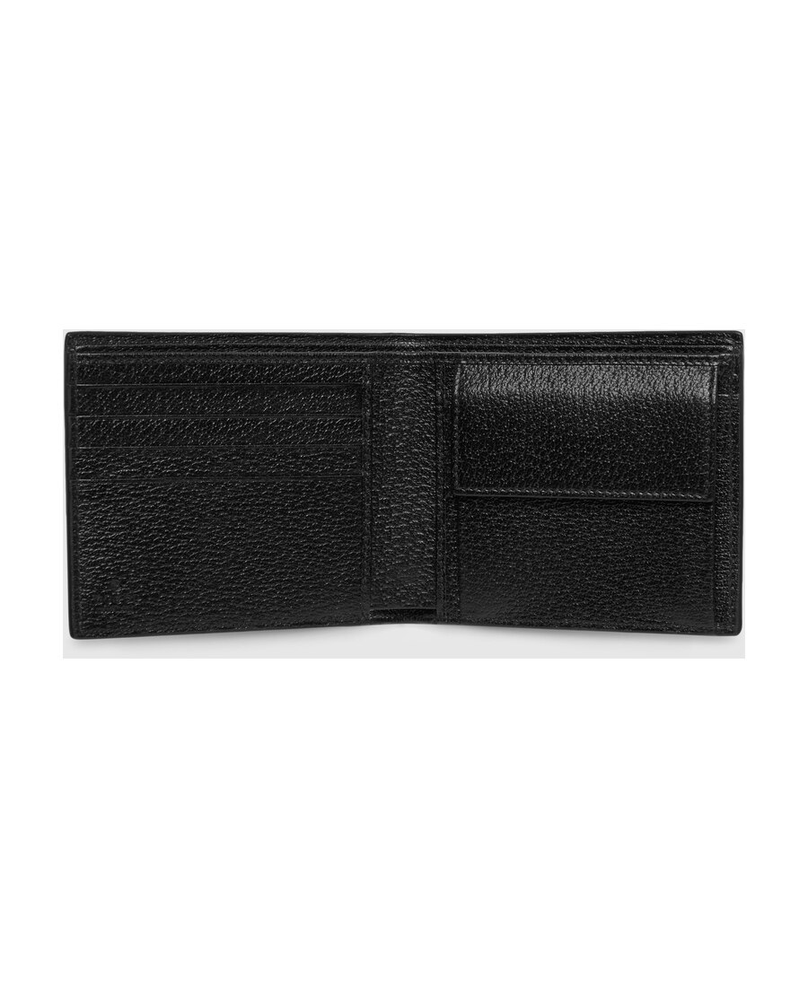 Gucci Animalier Leather Coin Wallet In Black