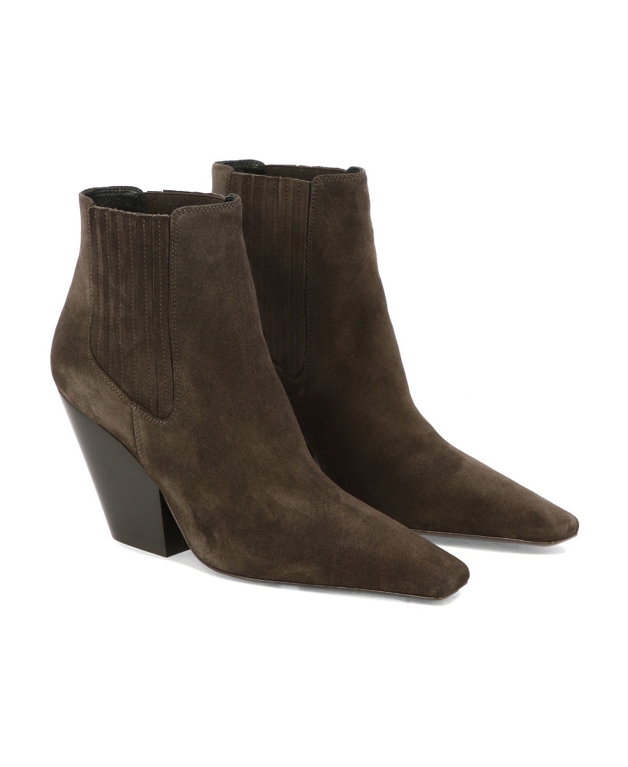 Casadei Anastasia Vulcano Ankle Boots Brown In Brown