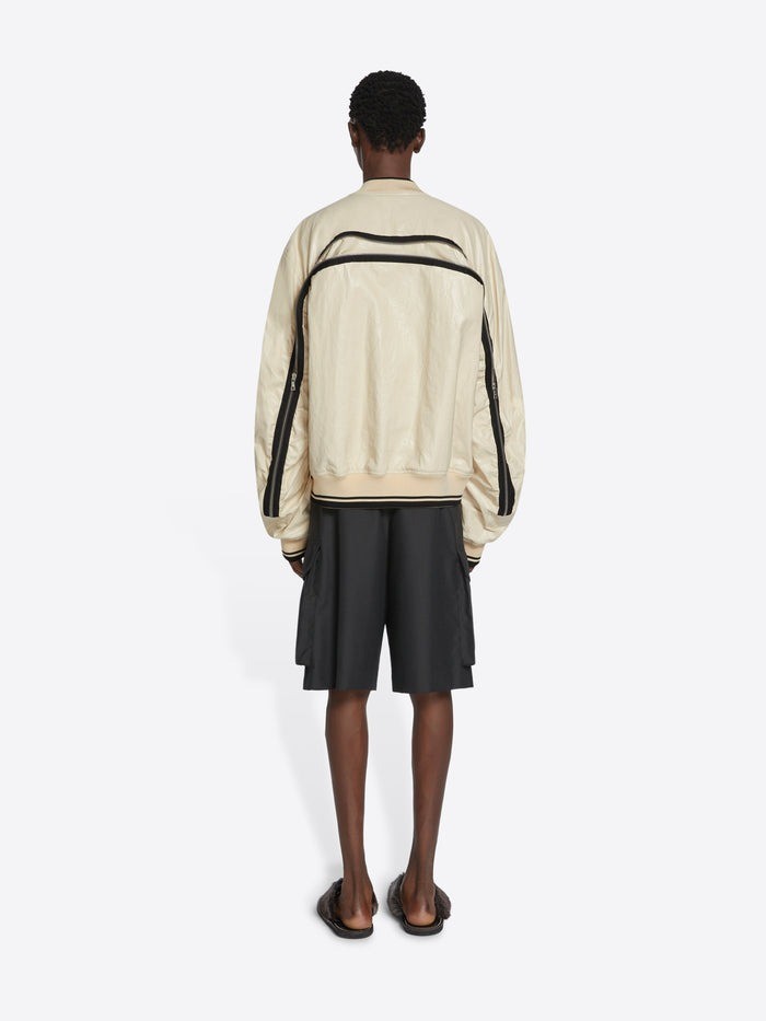 Dries Van Noten Long-sleeved Casual Jacket In Nude