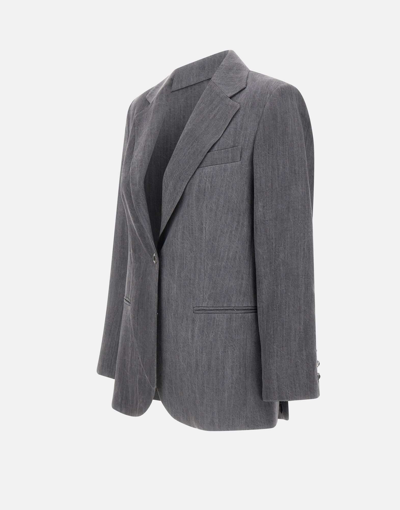 Liu •jo Single-breasted Blazer In Gray
