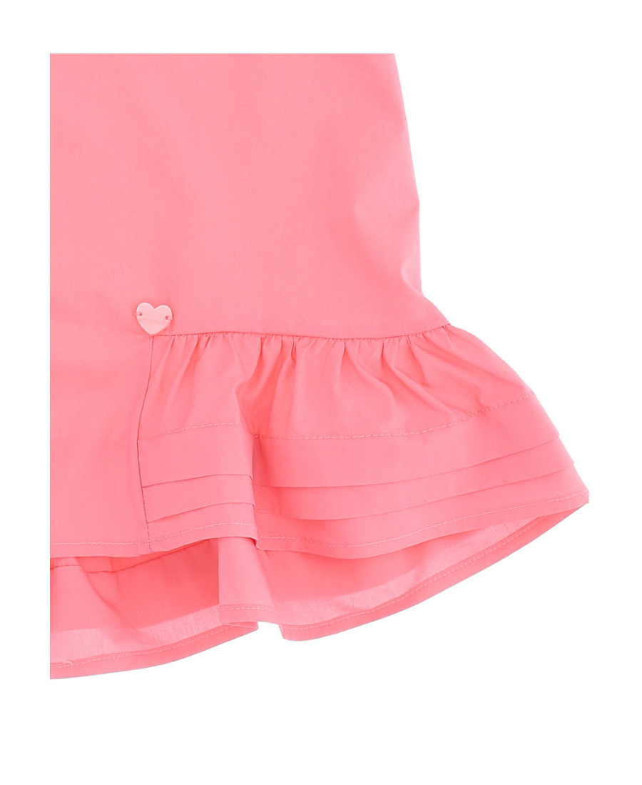 Monnalisa Sleeveless Extra-long Vest In Pink