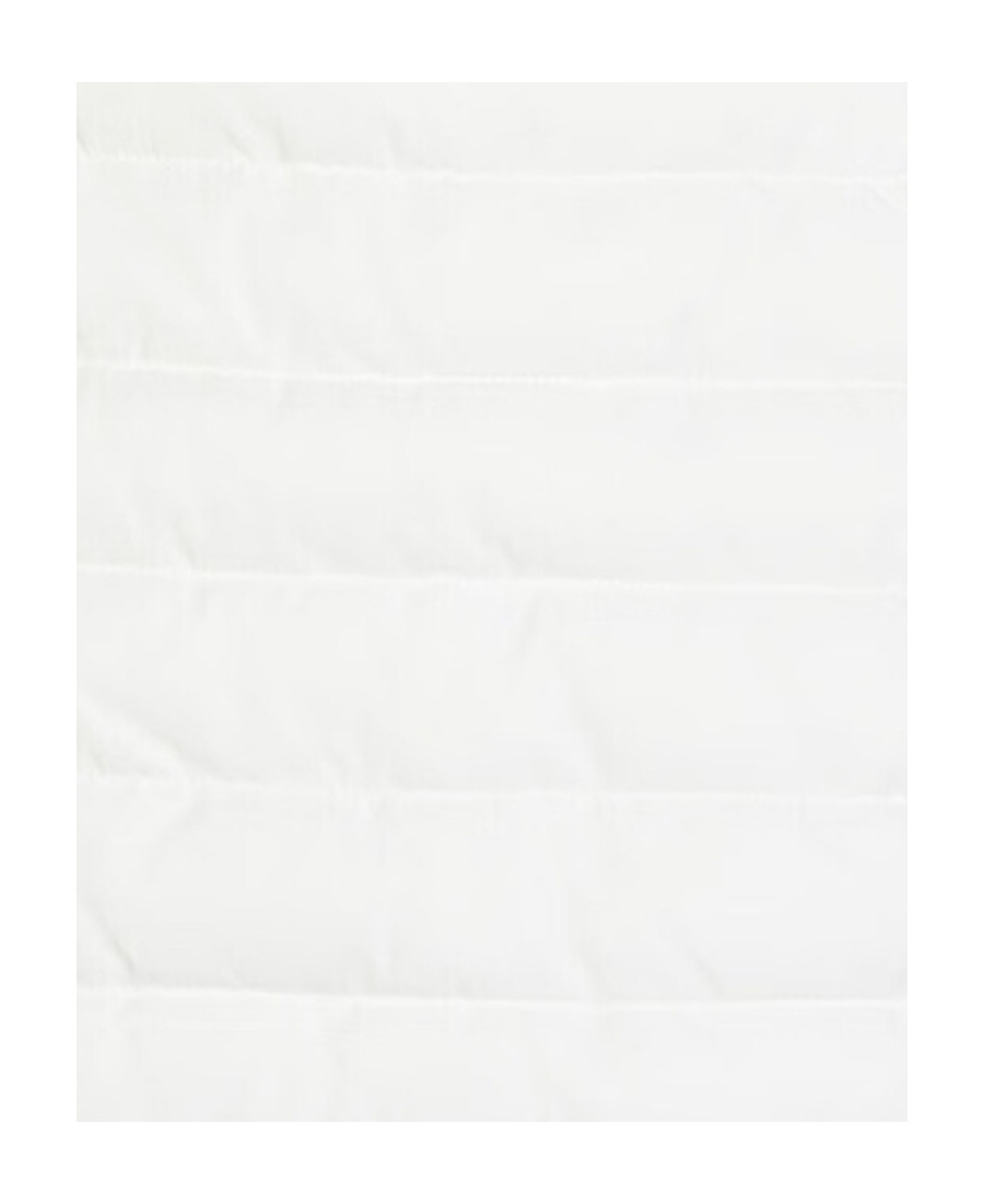 Shop Emporio Armani Logo Hooded Cotton-padded Jacket In White