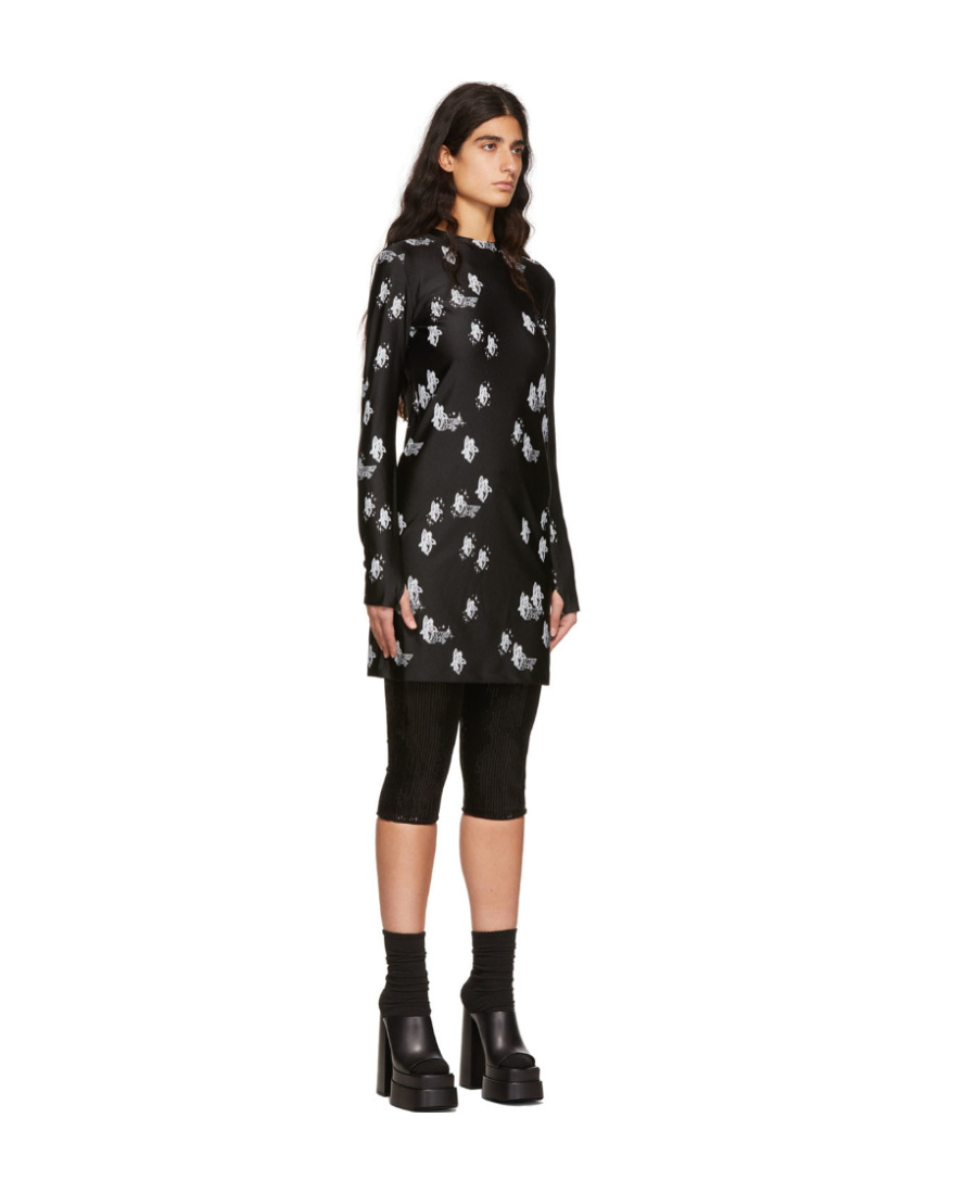 We11 Done Artwork Dress In Black