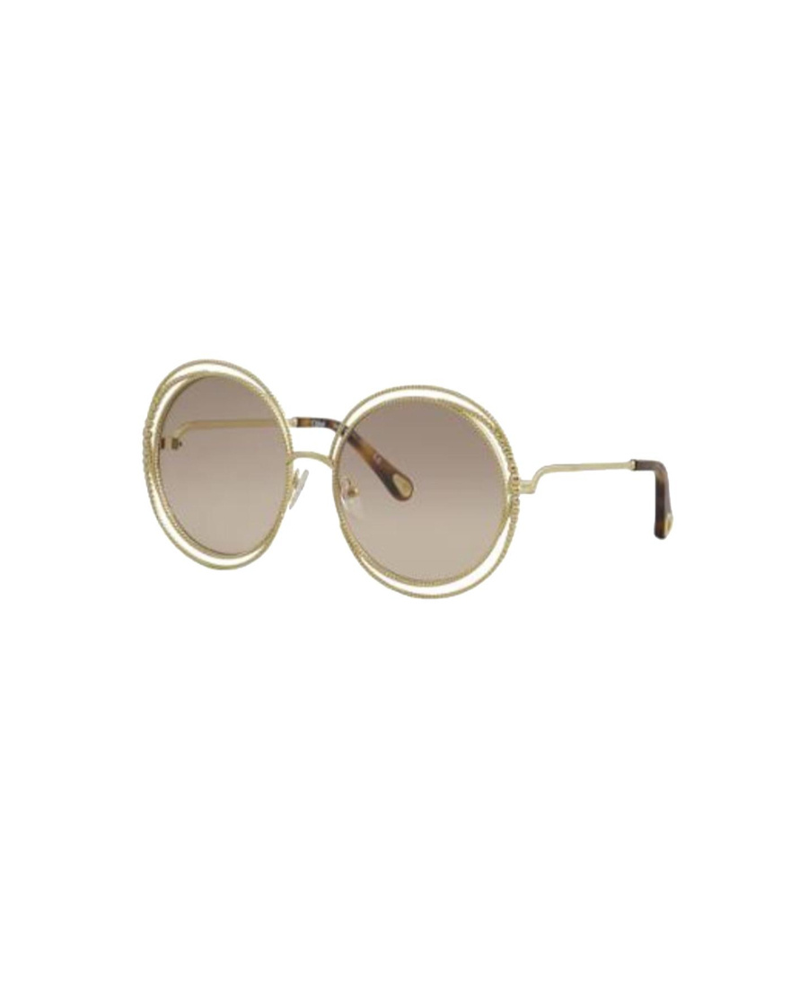 Chloé Graded Round Sunglasses In Nude