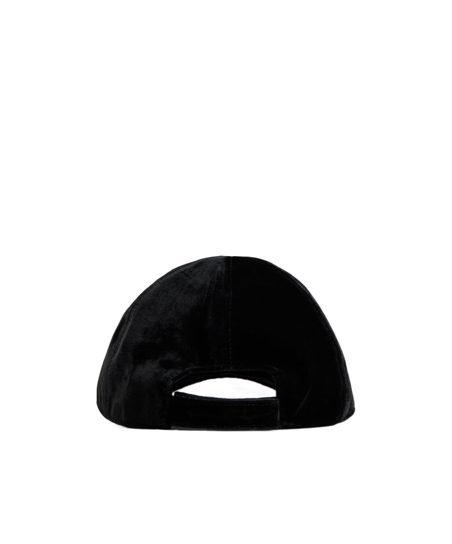 Roger Vivier Efflorensity Button-button Baseball Cap In Black