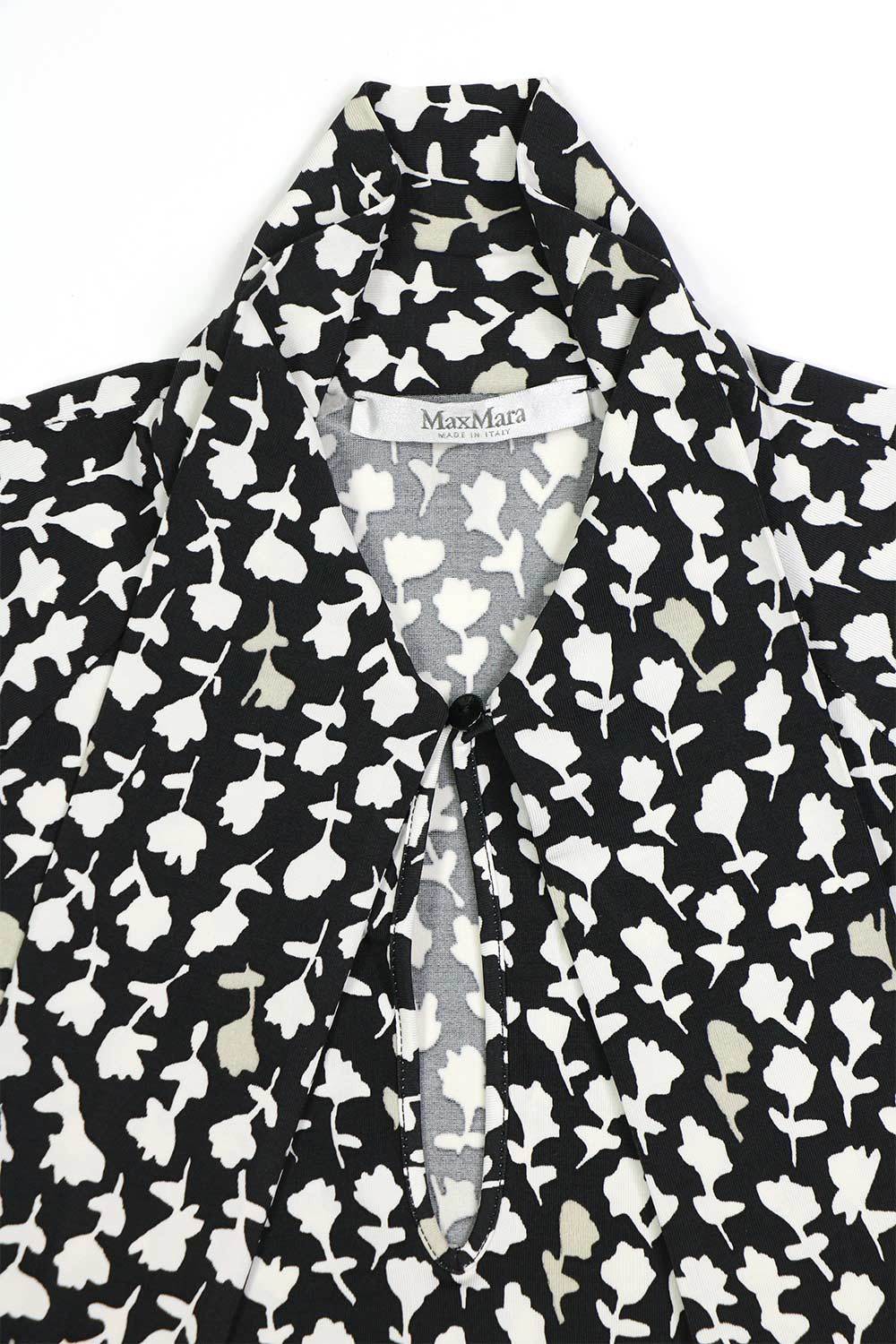 Max Mara Print Short Sleeve T-shirt In Black