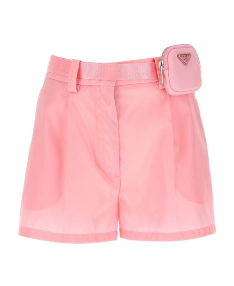 Prada Women's Nylon Shorts In Pink