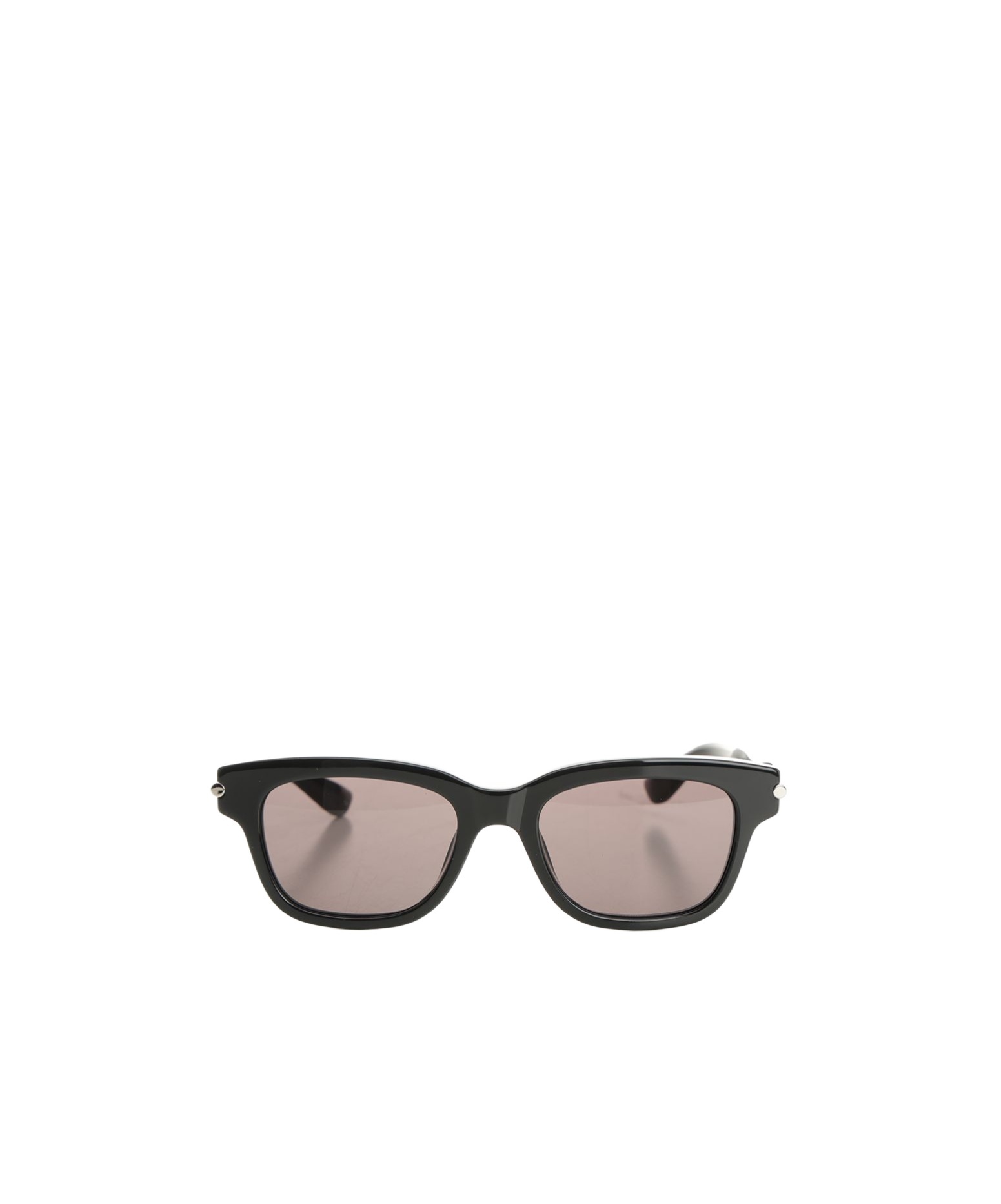 Alexander Mcqueen Eyewear T-bar Rectangular Frame Sunglasses In Black