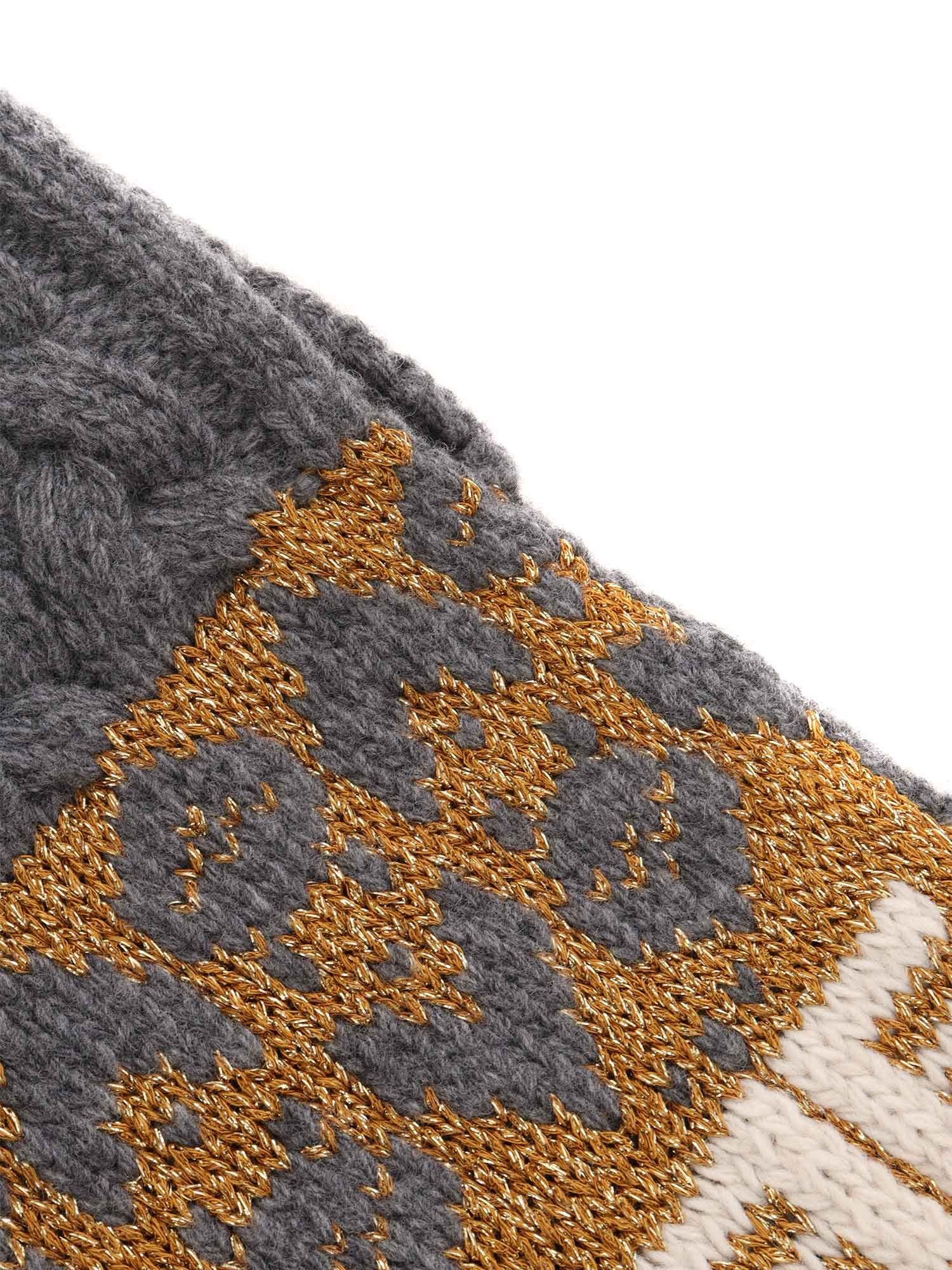 Ermanno Scervino Pattern Scarf In Black