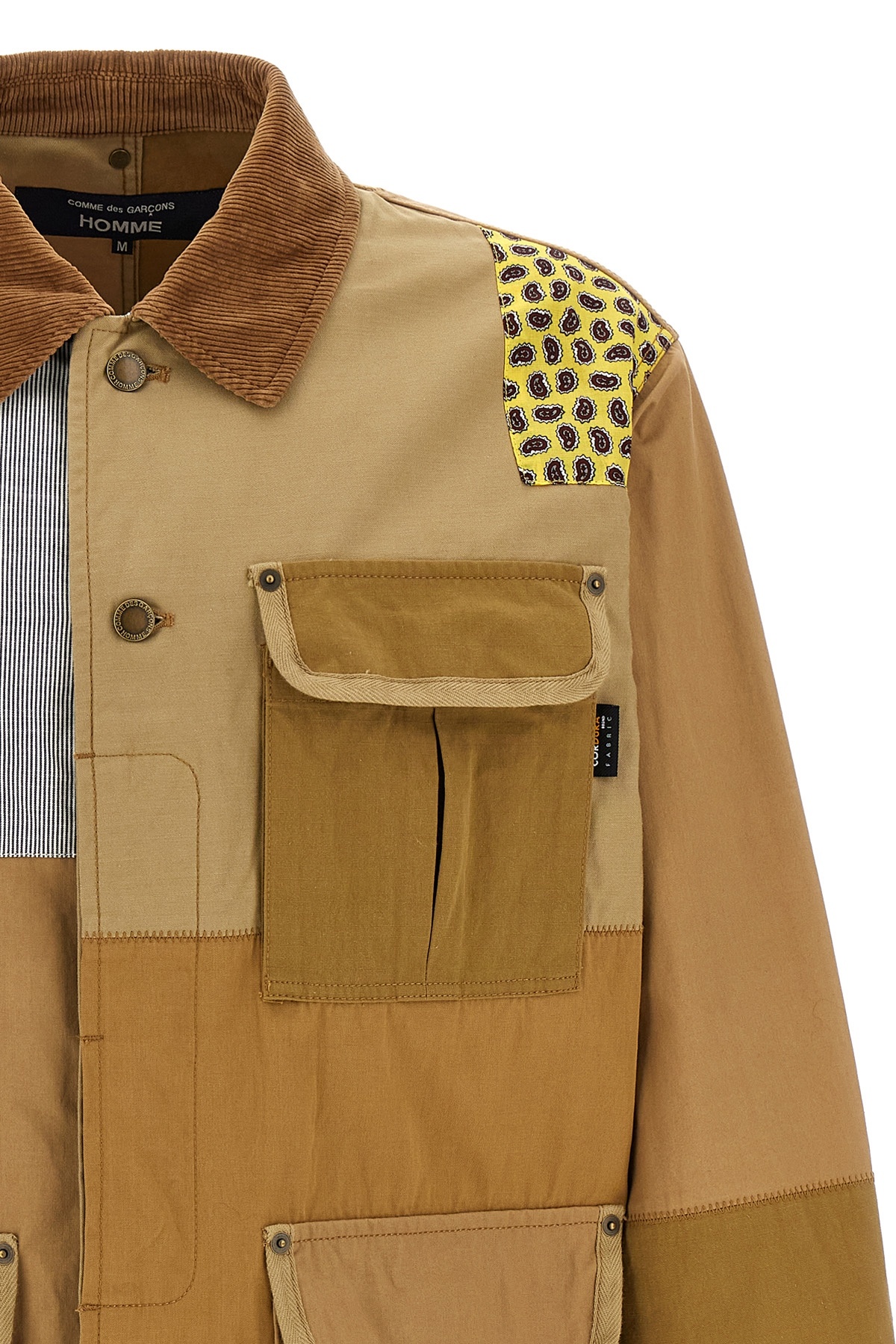 Comme Des Garçons Collar Corduroy Pockets Patchwork Design Jacket