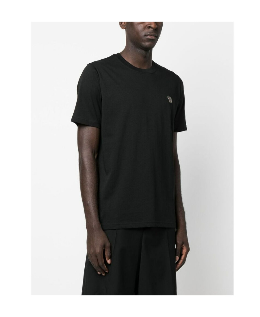 Shop Paul Smith Logo-print Short-sleeve T-shirt In Black