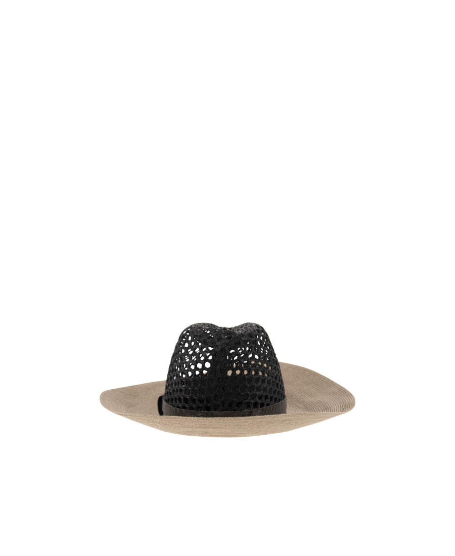 Brunello Cucinelli Perforated-detail Hat In Black