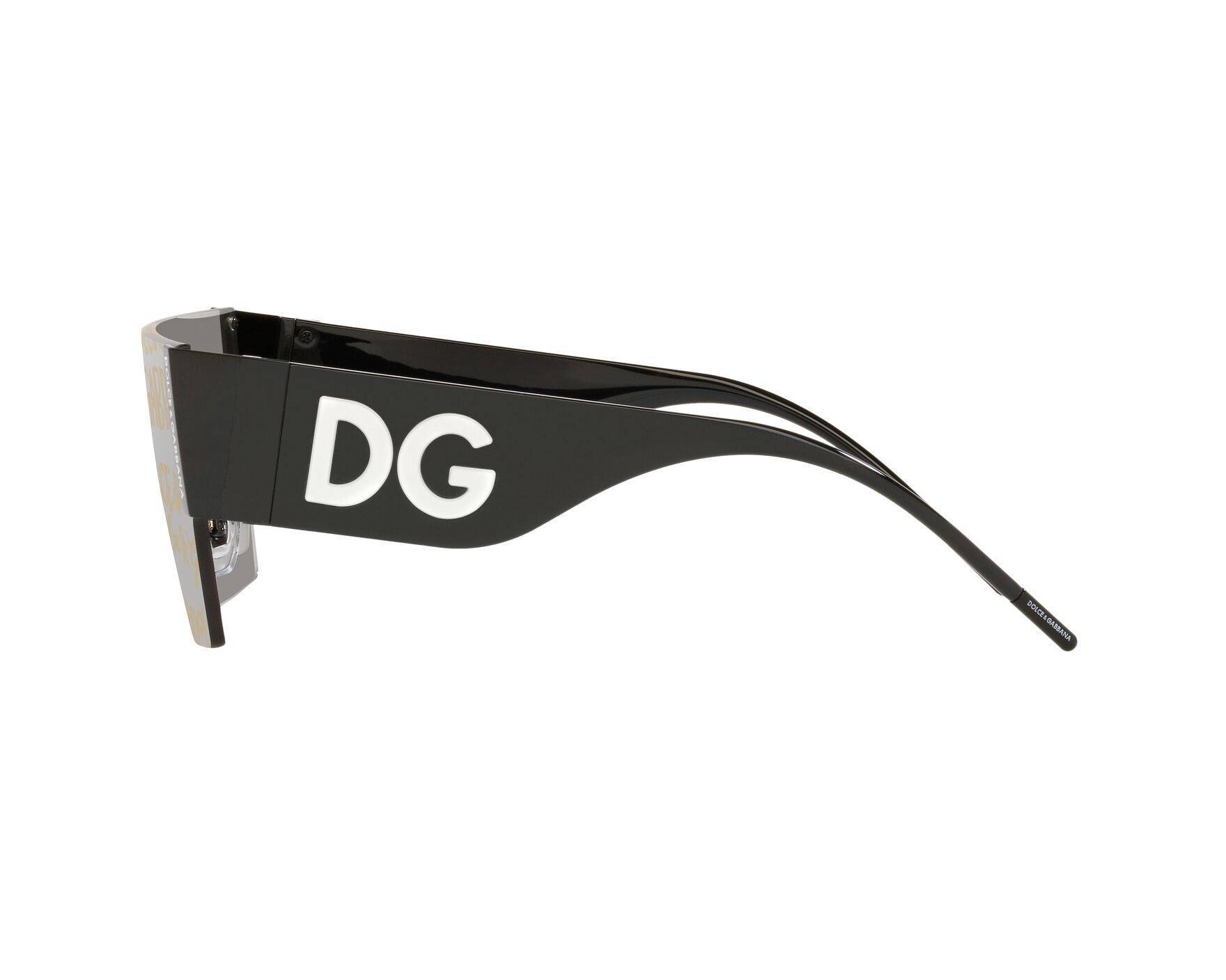 Dolce & Gabbana Shield-frame Lens-decal Sunglasses In Gray