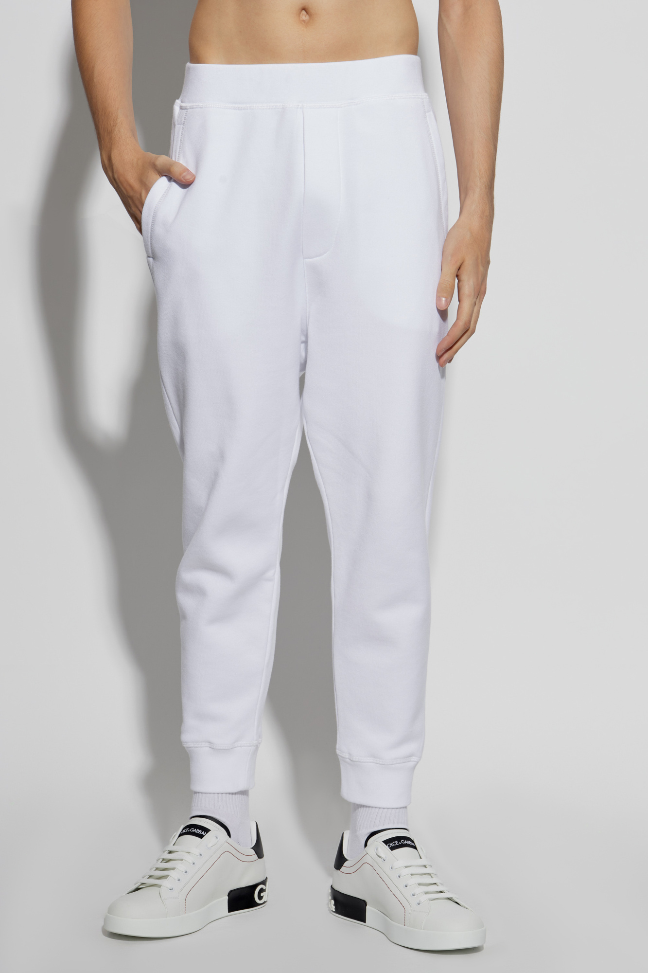 DSQUARED2 LOGO-PRINT TRACK PANTS