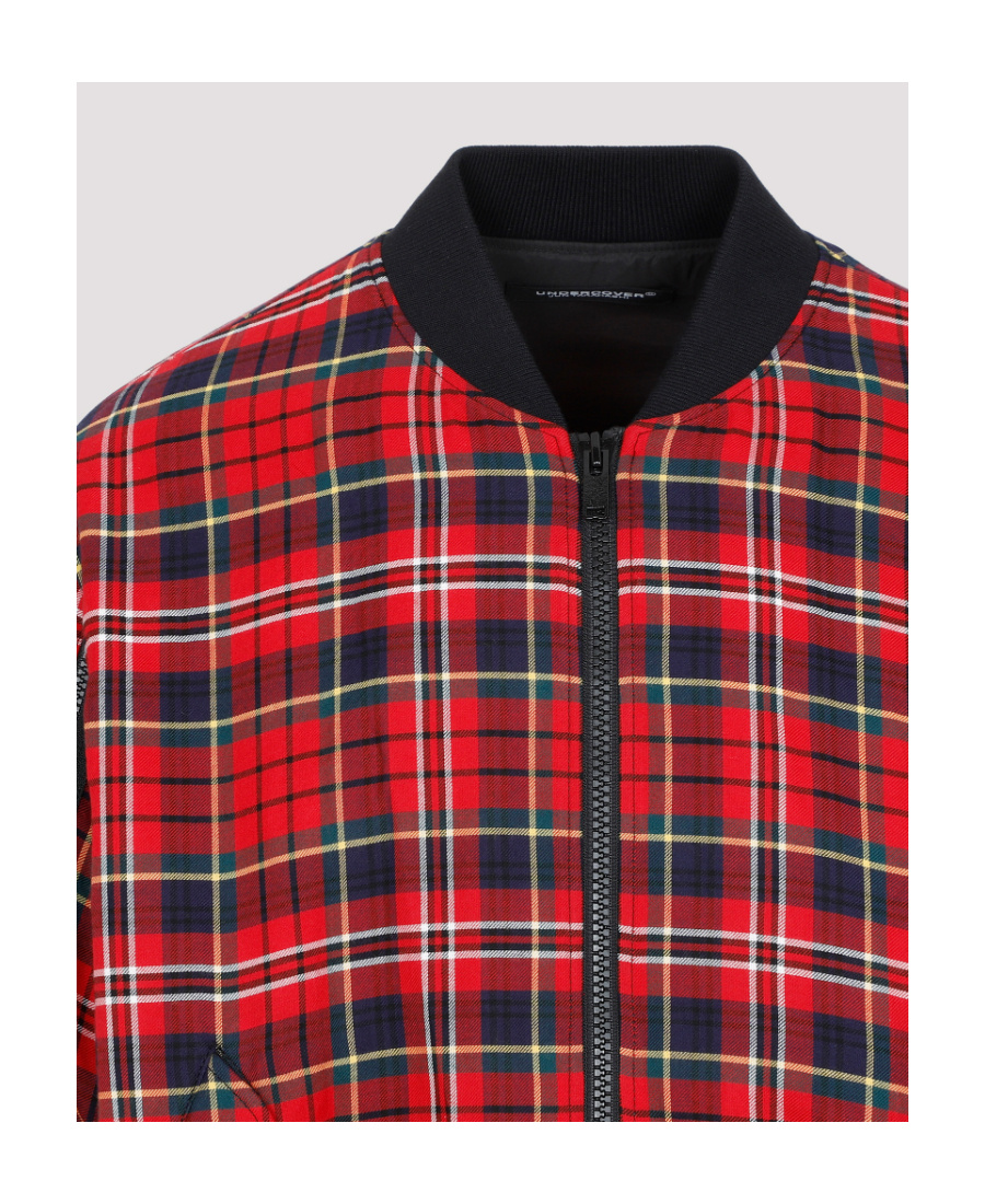 Undercover Checked Jacket In Red