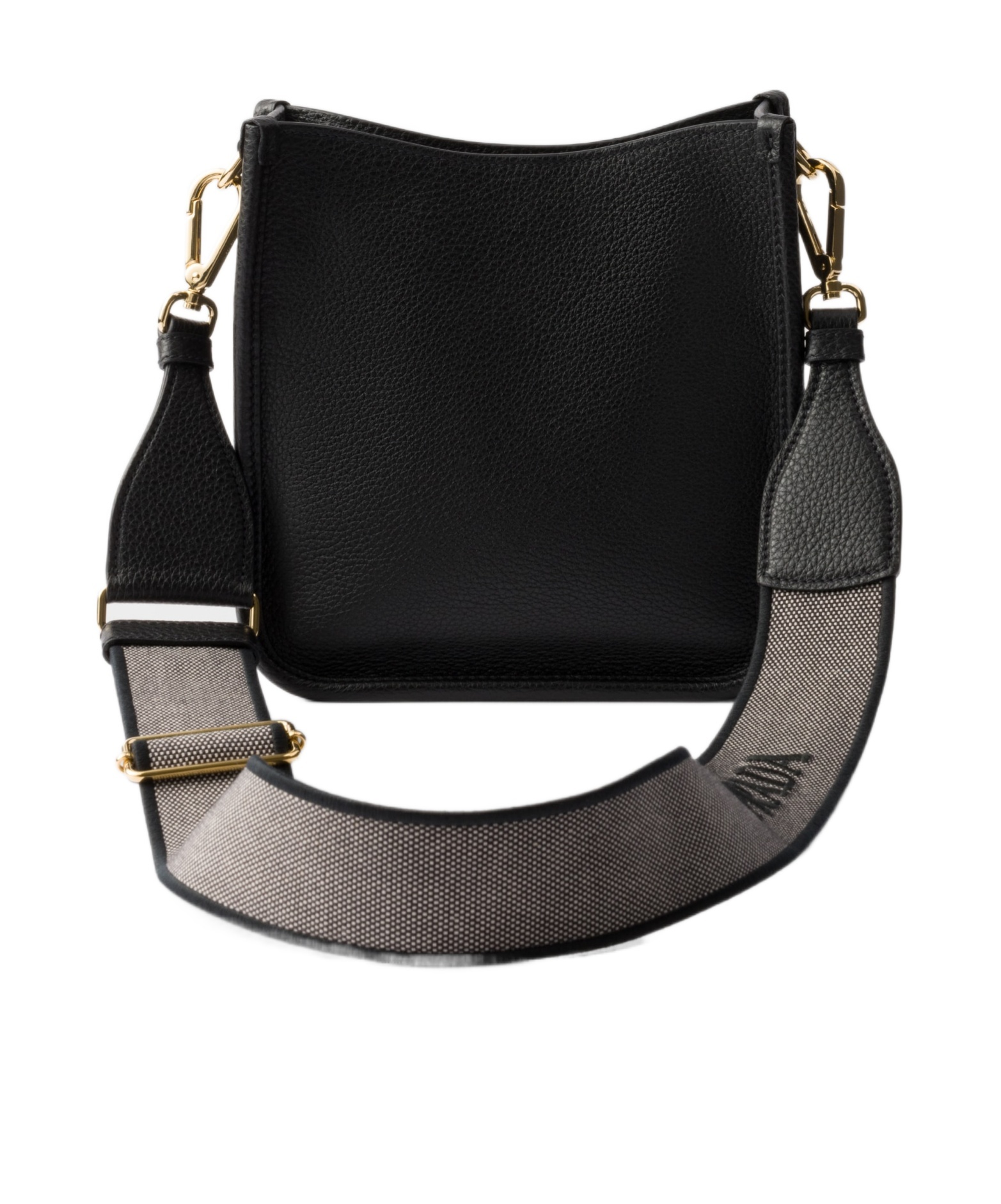 Prada 'hobo' Small Crossbody Bag In Black