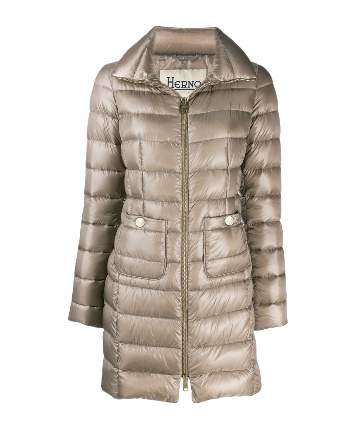 Herno Maria Zipped Jacket In Nude