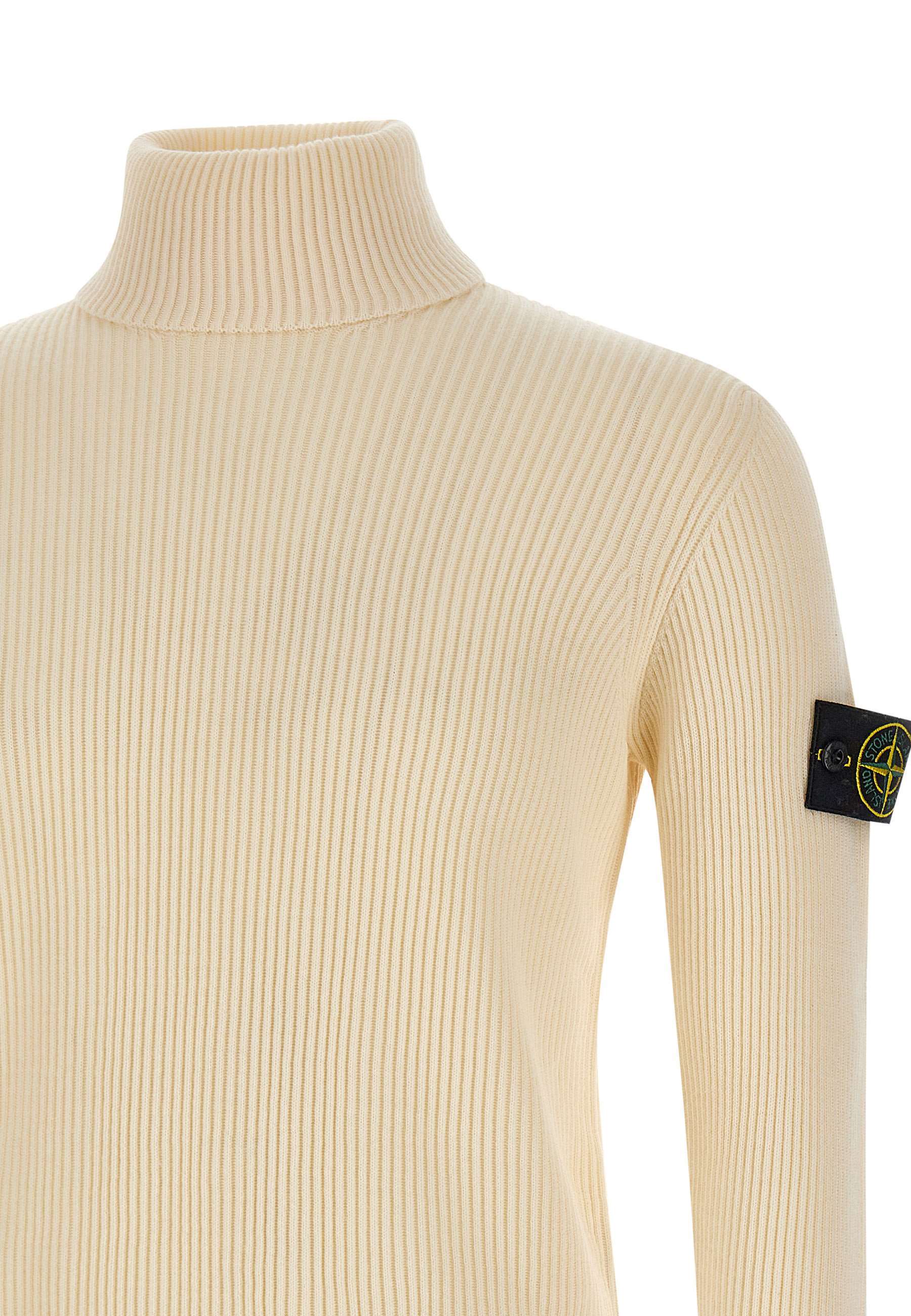 Stone Island Long-sleeved Sweater In Neutral