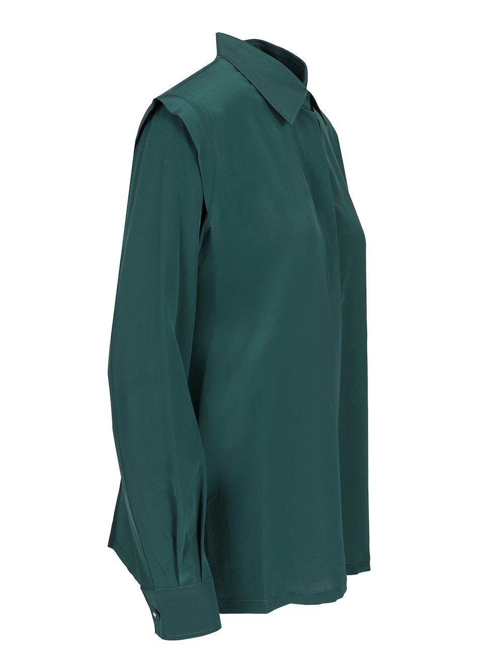 Max Mara Long Sleeve Shirt In Green