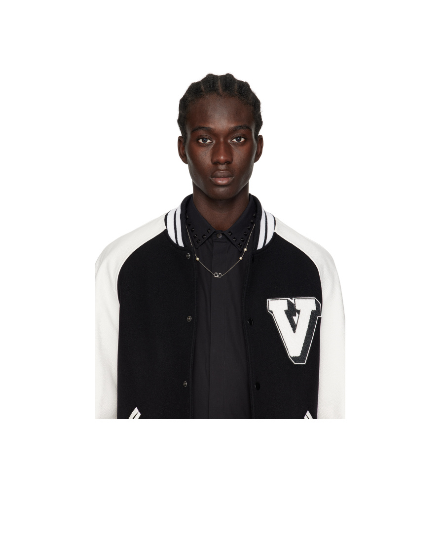 Valentino Vlogo Signature Pearl Necklace In White