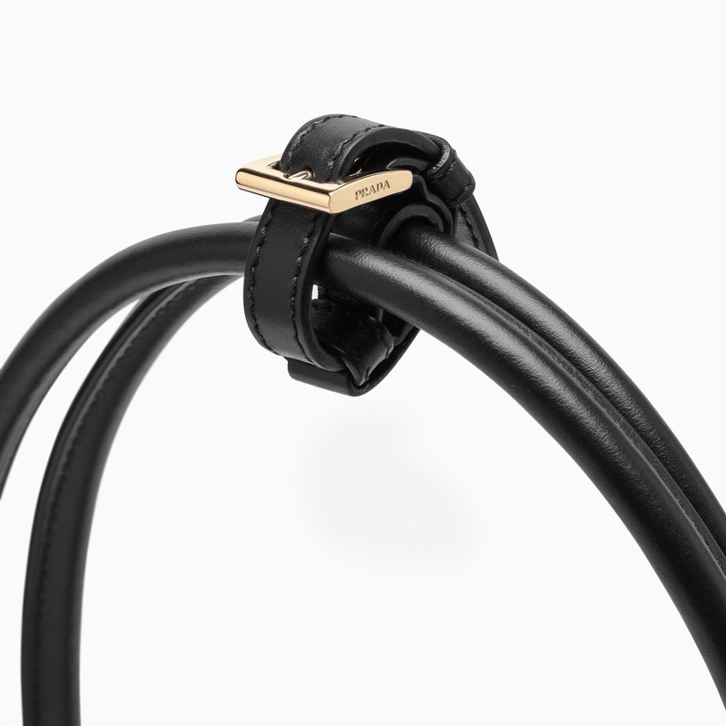 Prada Zipper Shoulder Bag In Black
