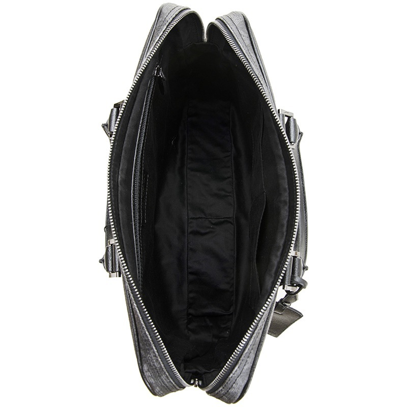 Emporio Armani Logo Details Handbag In Black
