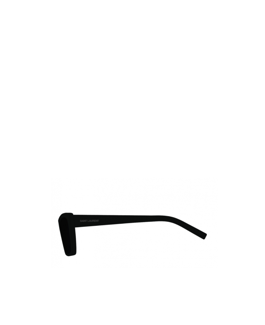 Saint Laurent Logo-print Sunglasses In Black