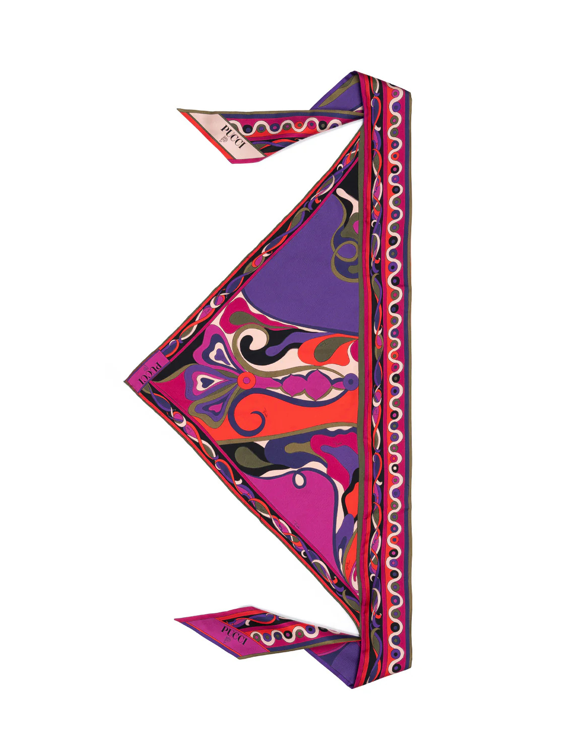 Pucci Silk Printed Headscarf In Multi
