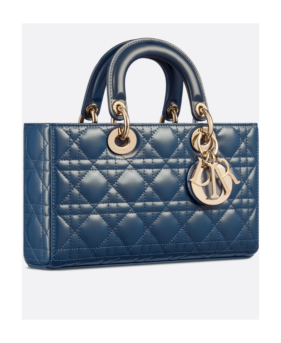 Dior Medium Lady D-joy Shoulder Bag In Blue
