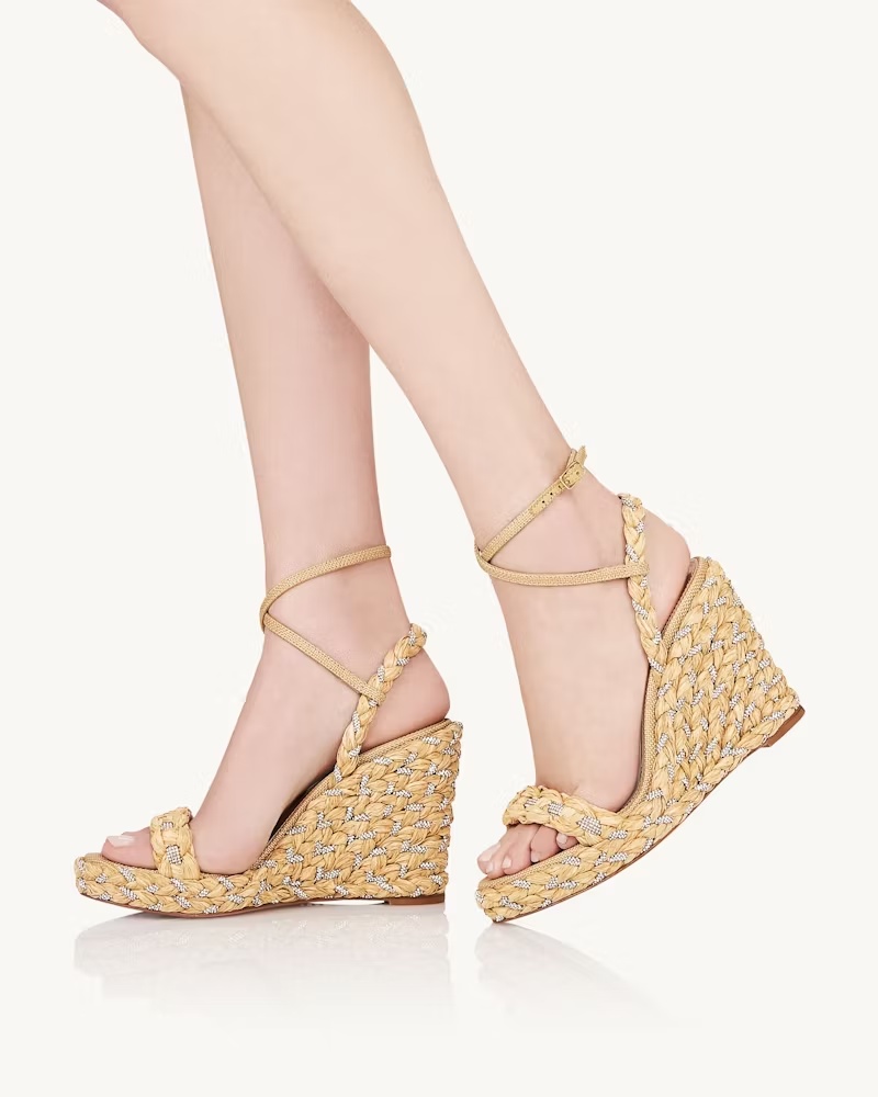Aquazzura Costiera 120mm Wedge Espadrilles