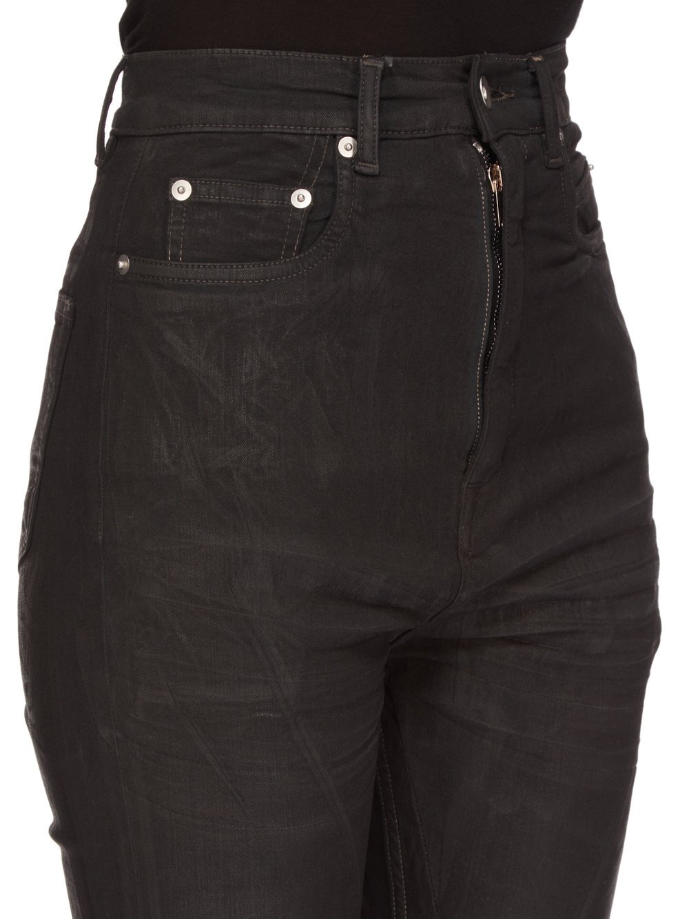 Rick Owens Drkshdw Belt-loop Jeans In Black