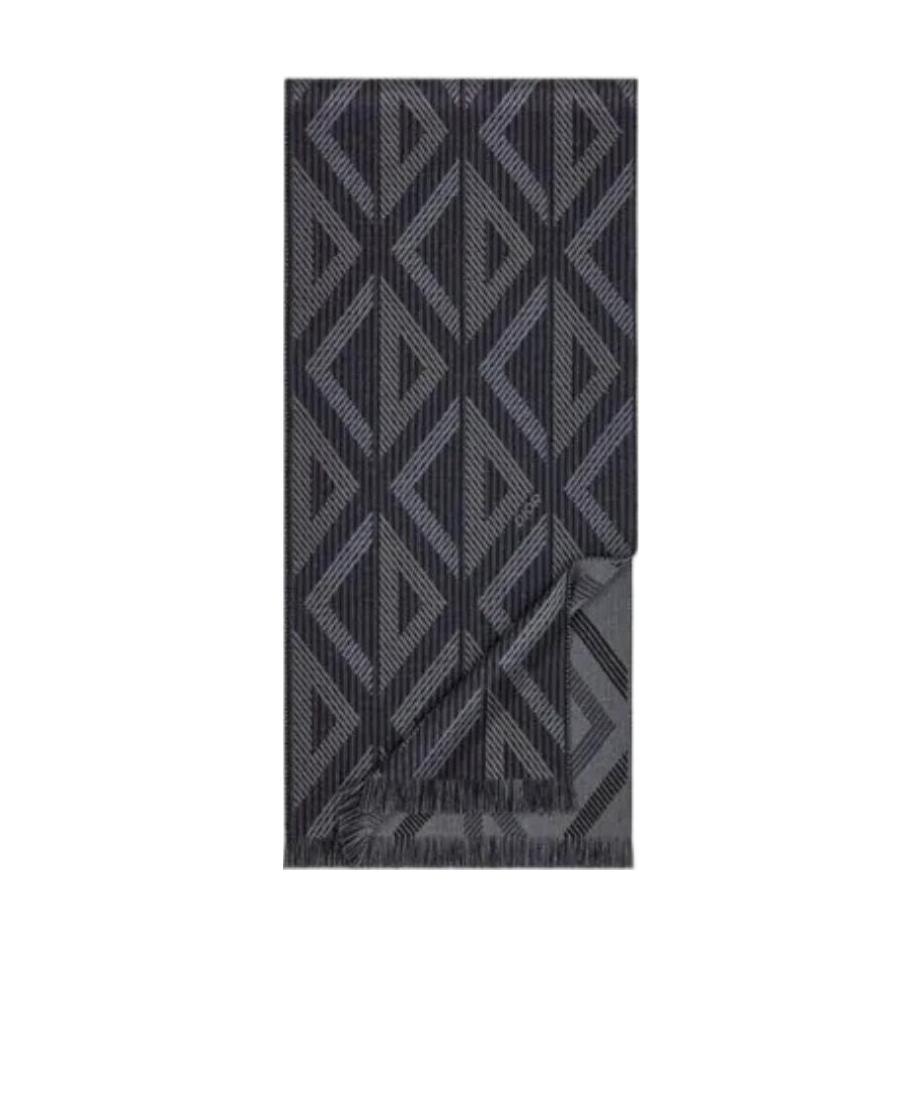 Dior Logo Printed Scarf In Black