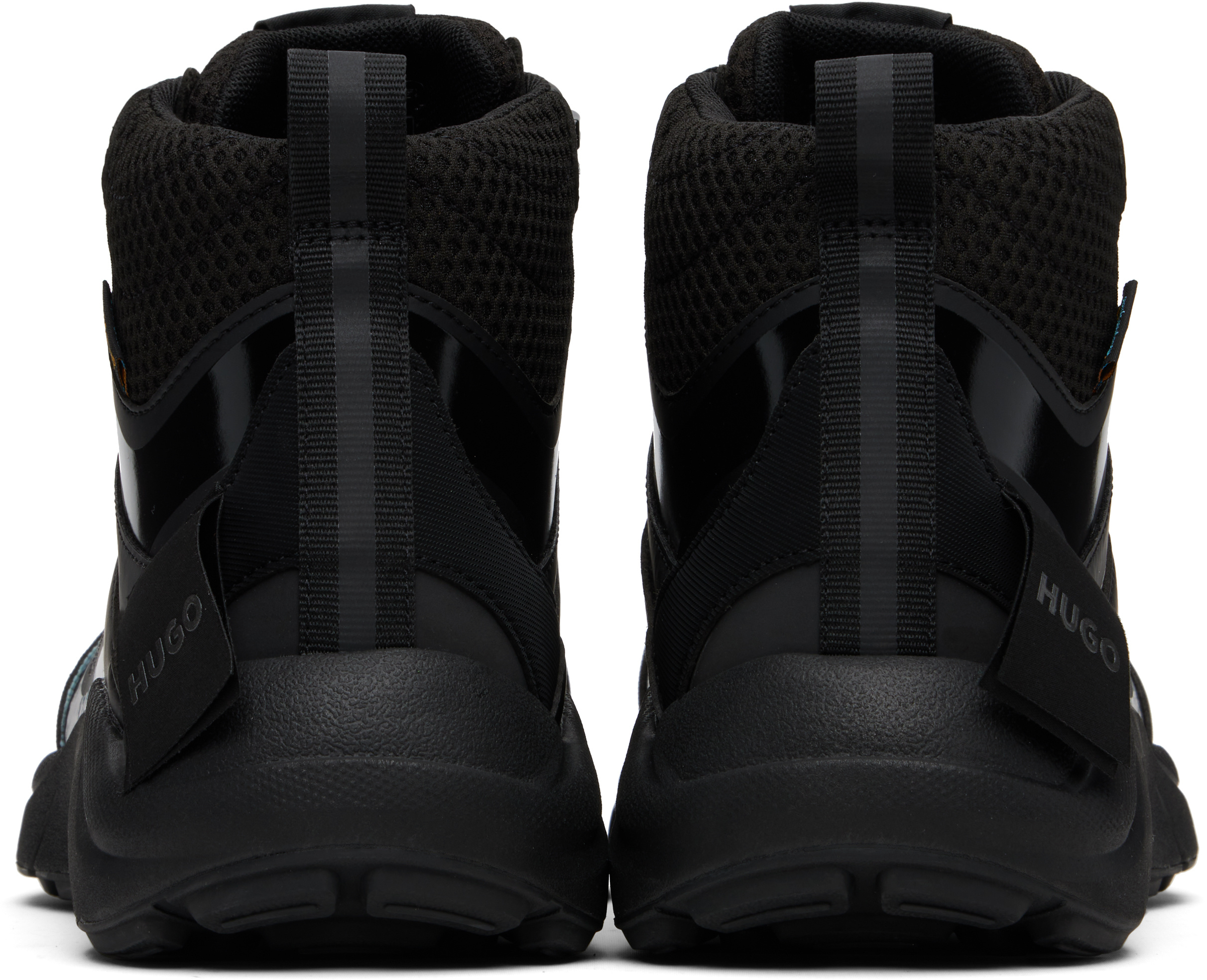 Hugo Boss Black Waterproof Boot Sneakers In Black