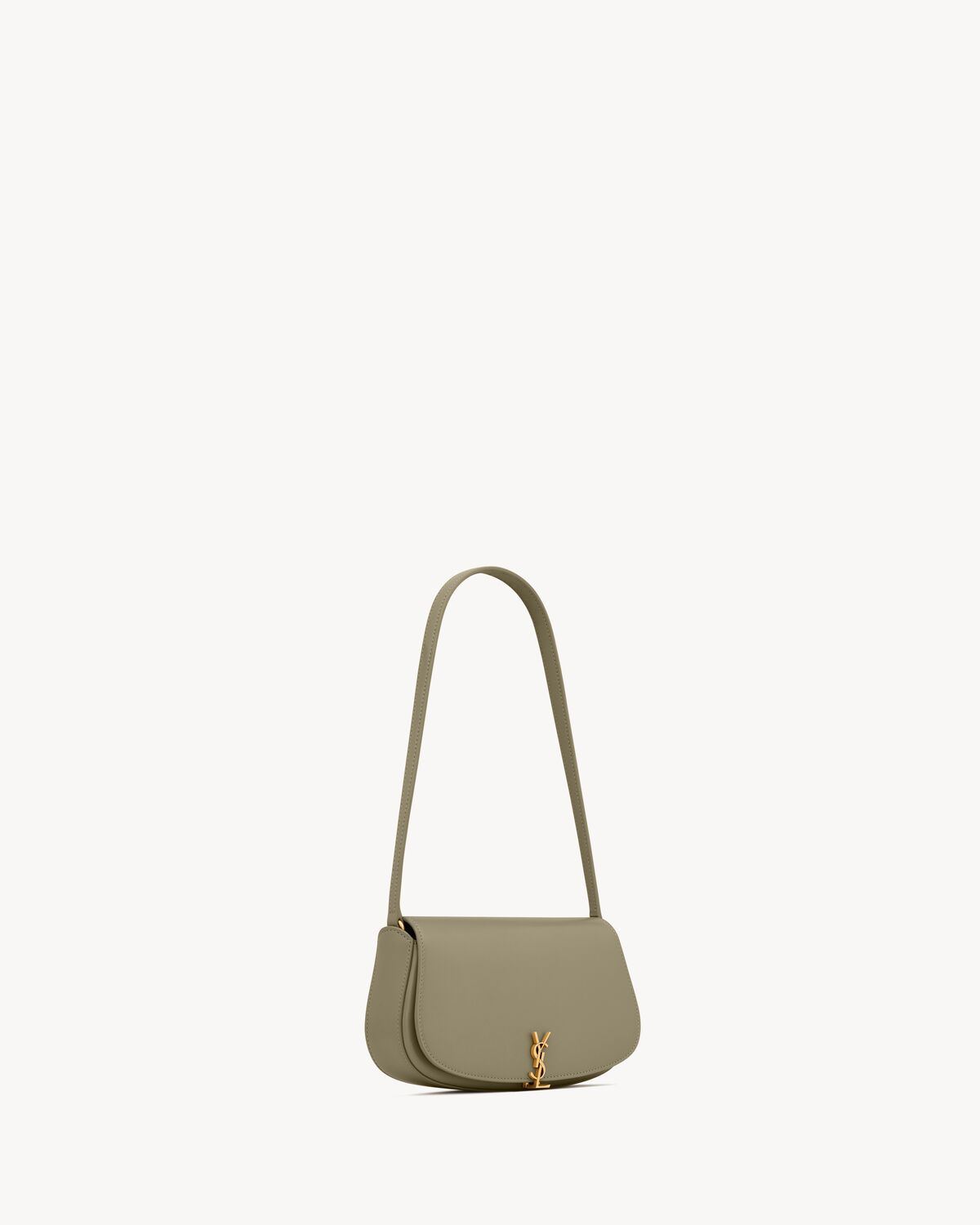 Saint Laurent Mini Voltaire In Box In Gray