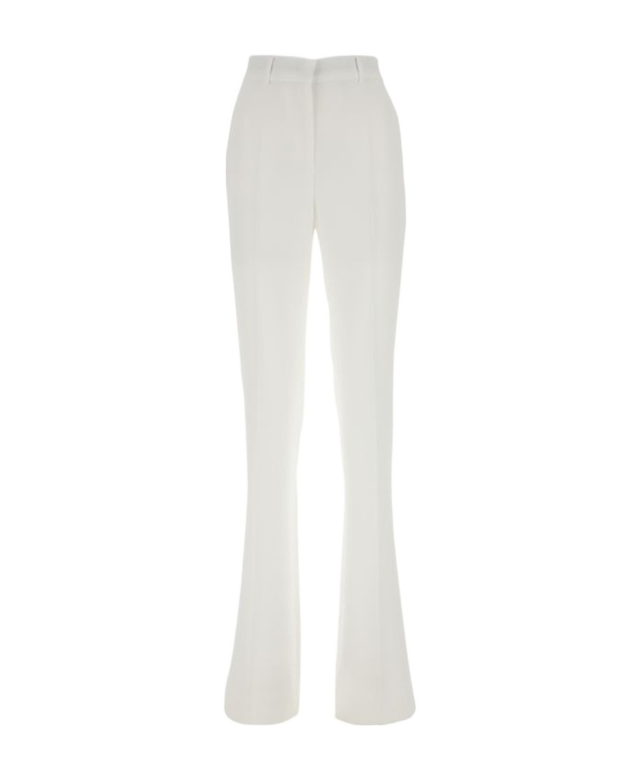 Max Mara High-waisted Bootcut Trousers In White