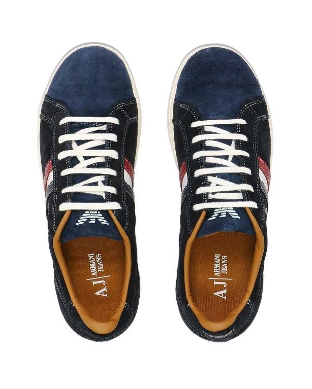 ARMANI JEANS LOGO DETAILS CASUAL SPORTS SHOES