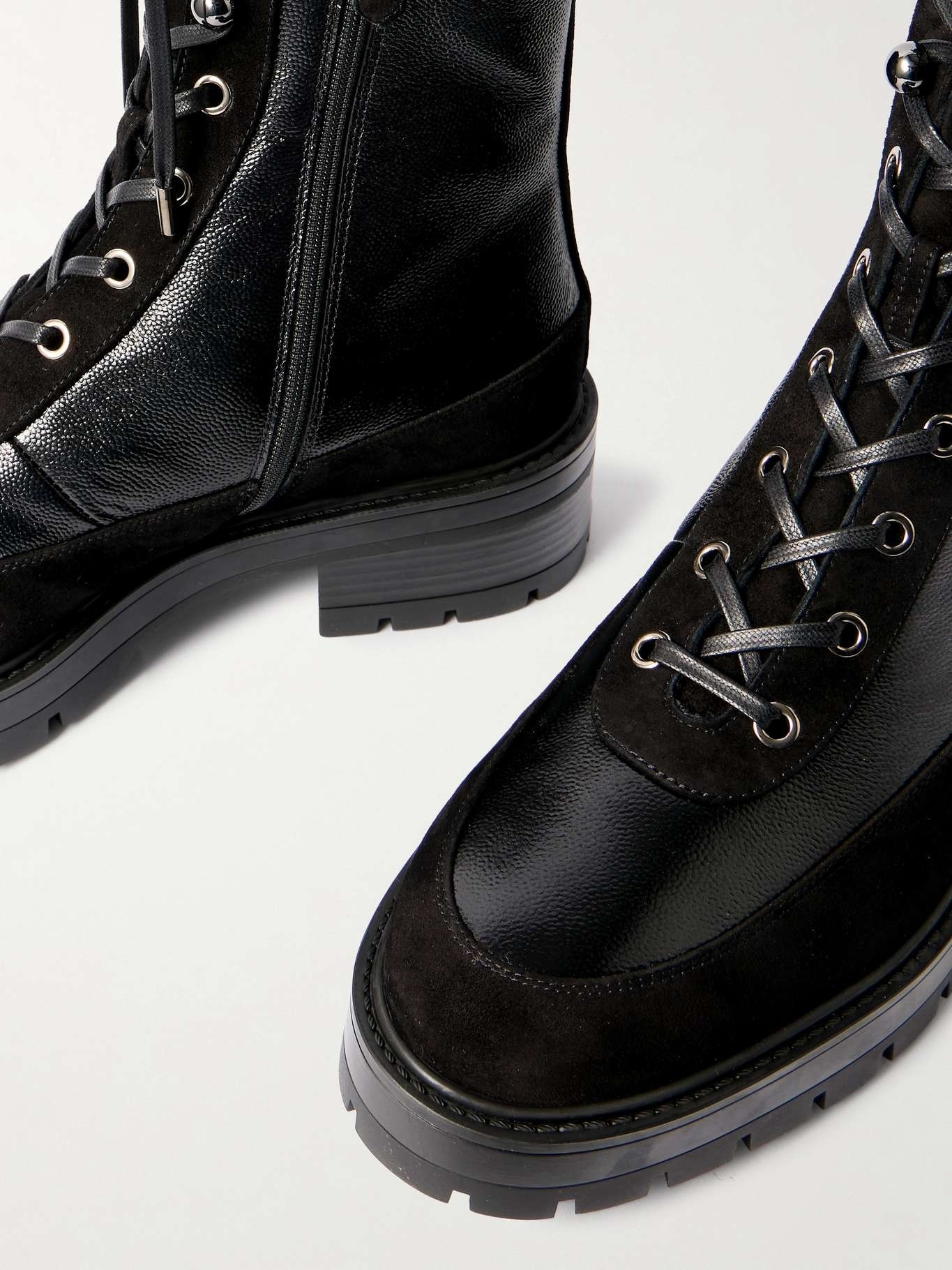 AQUAZZURA ROUND-HEAD SHORT BOOTS