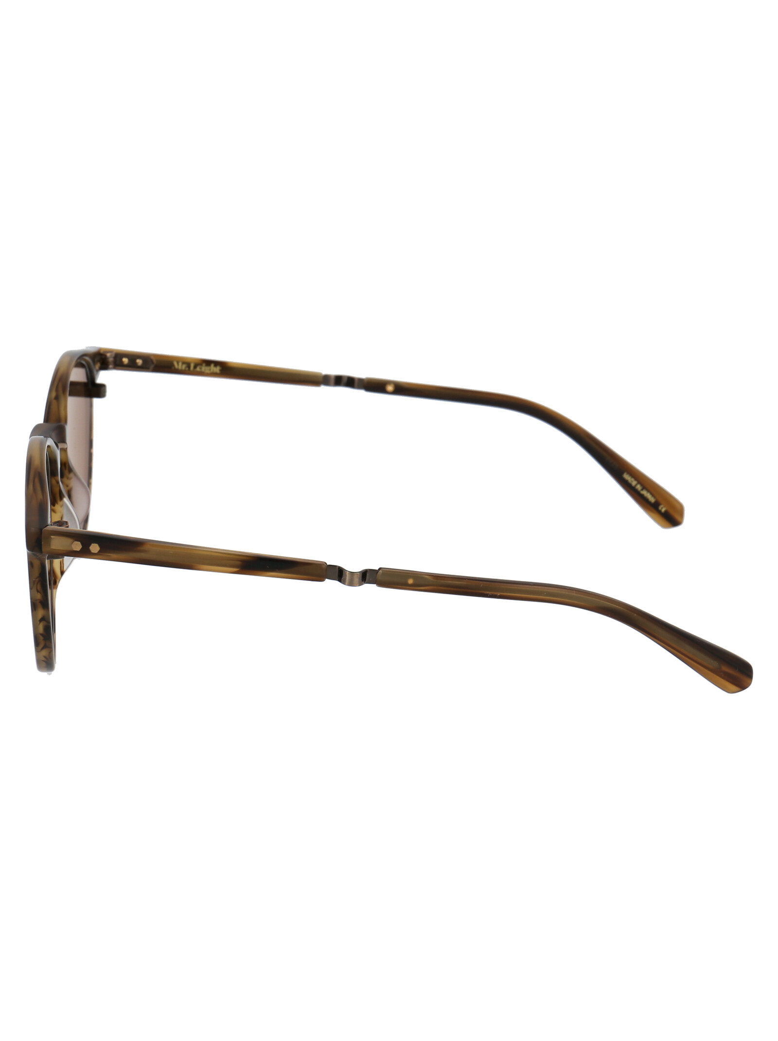Garrett Leight Tortoiseshell Round Frame Sunglasses In Brown
