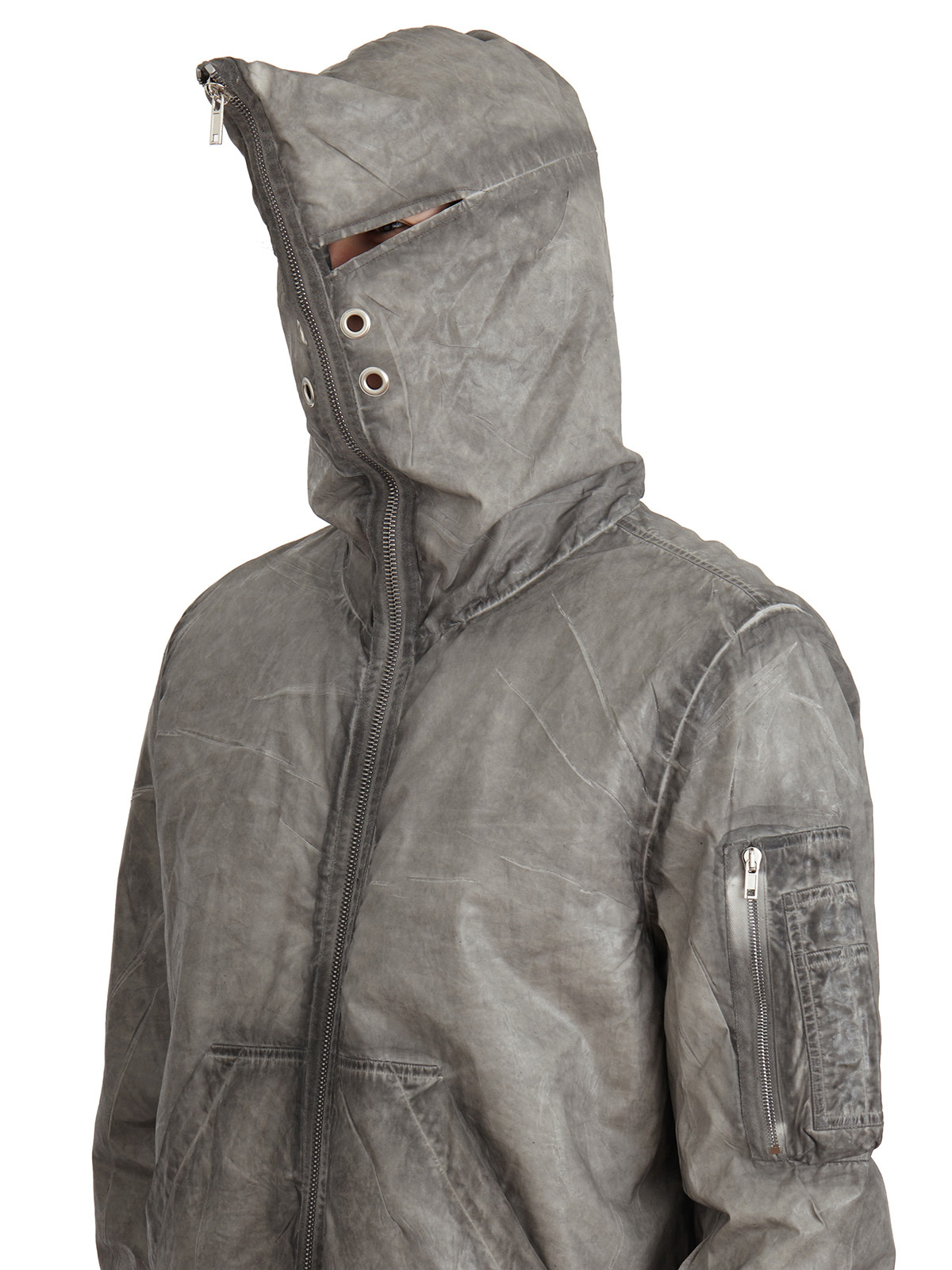 Rick Owens Drkshdw Long Sleeve Casual Jacket In Gray