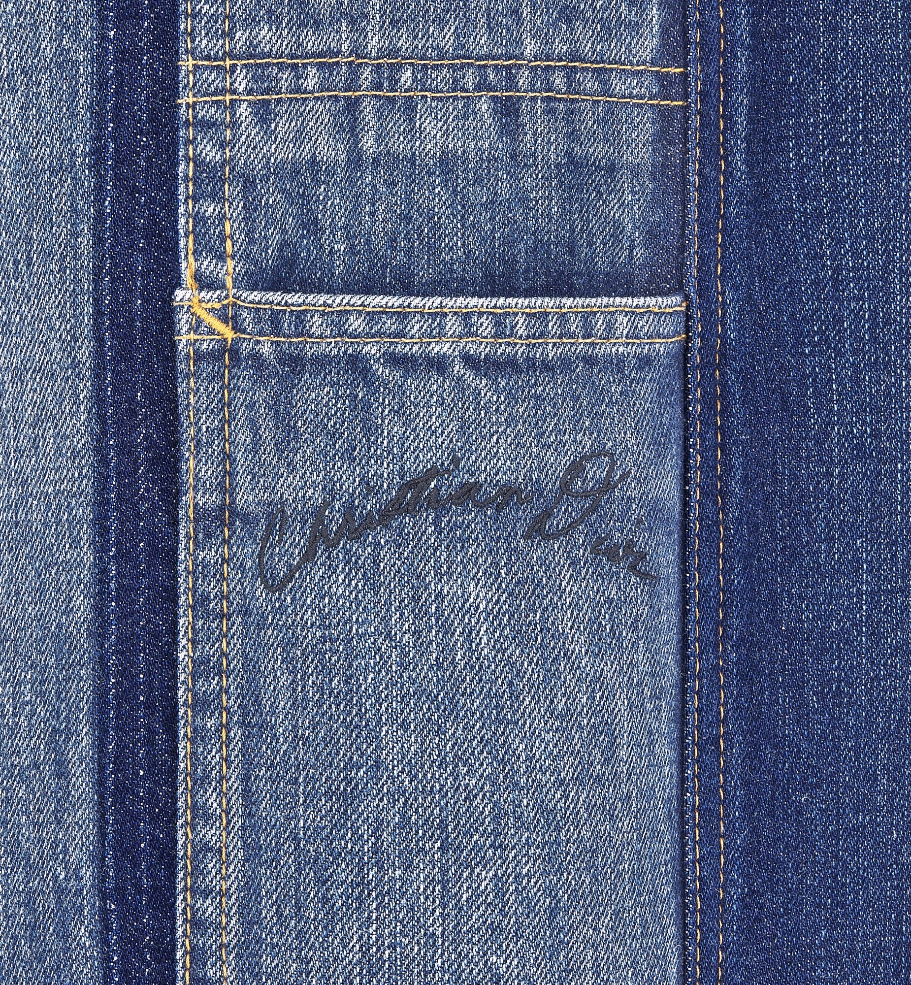 Dior Five-pocket Work Jeans In Blue