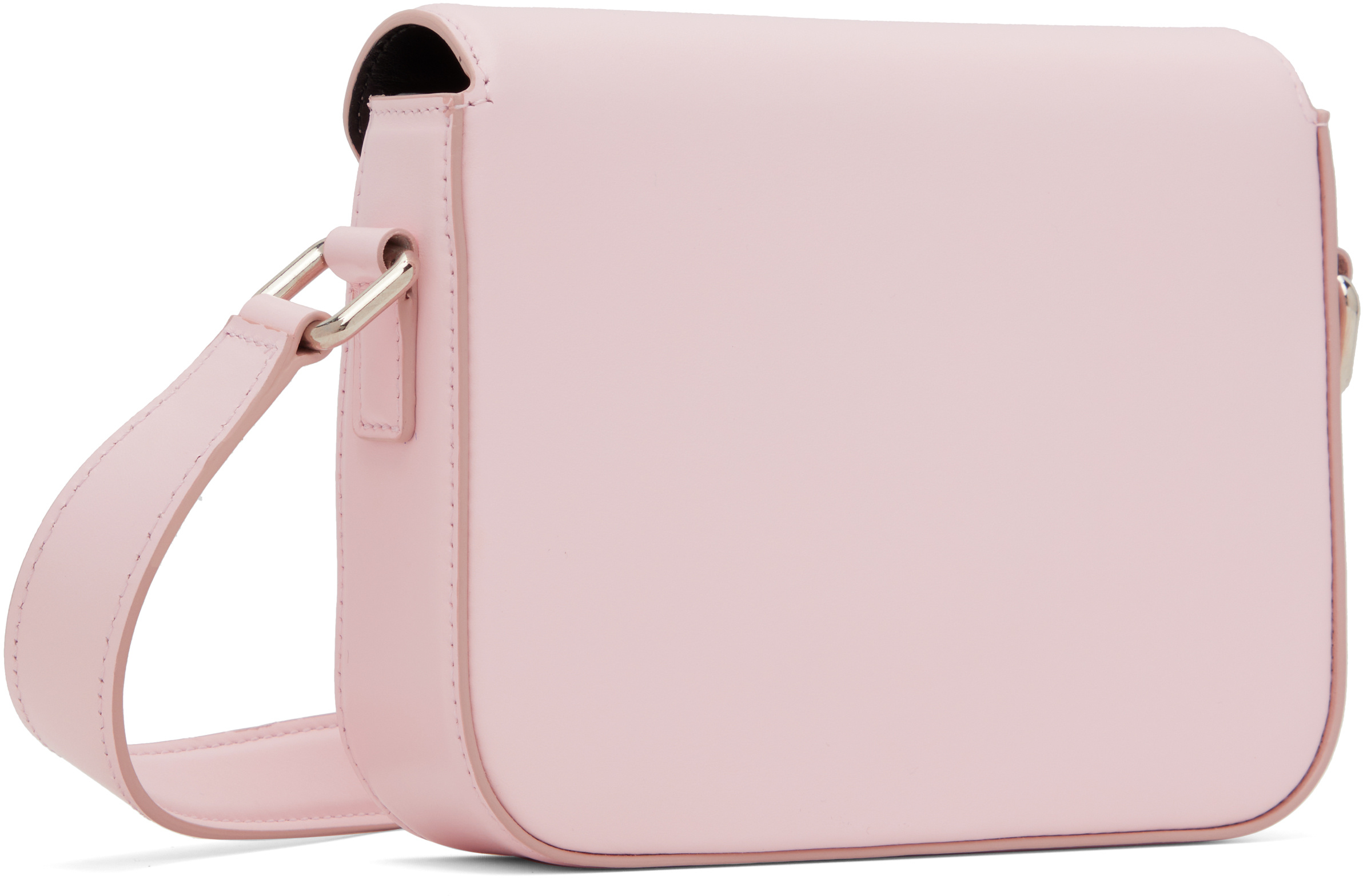 Coperni Light Pink Shoulder Bag With Clasp Fastening And Adjustable Strap In Pink