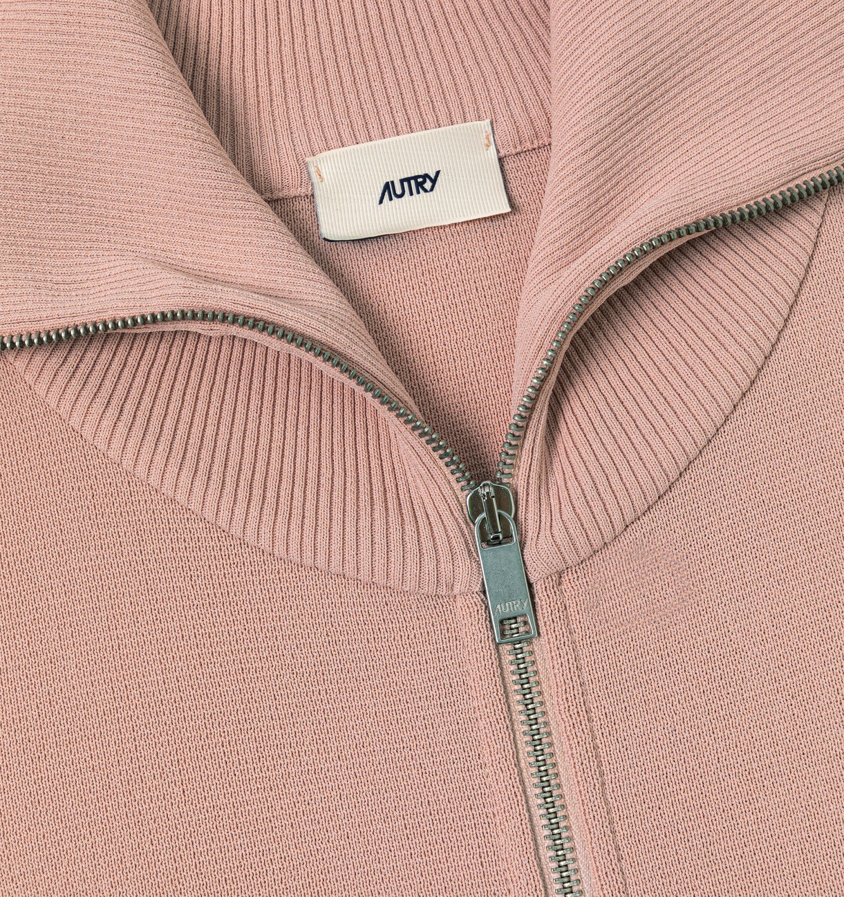 Autry Viscose Blend Jacket With Embroidered Logo And Contrasting Stripes In Pink