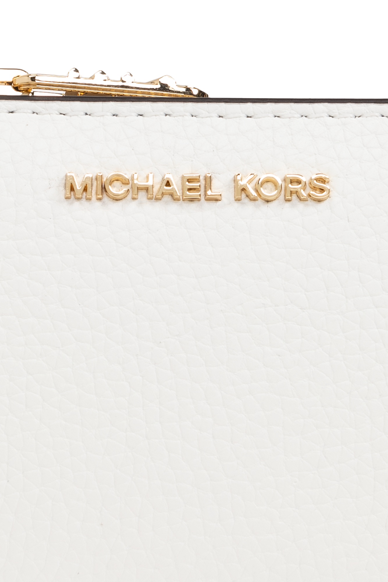 Shop Michael Michael Kors Logo Wallet In White